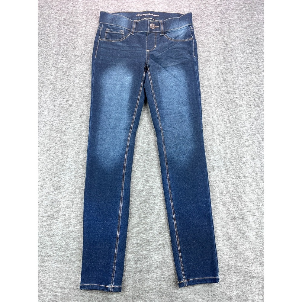 Tommy Bahama Girls Stretch Jeans Dark Wash Skinny Youth Size 12 Slim